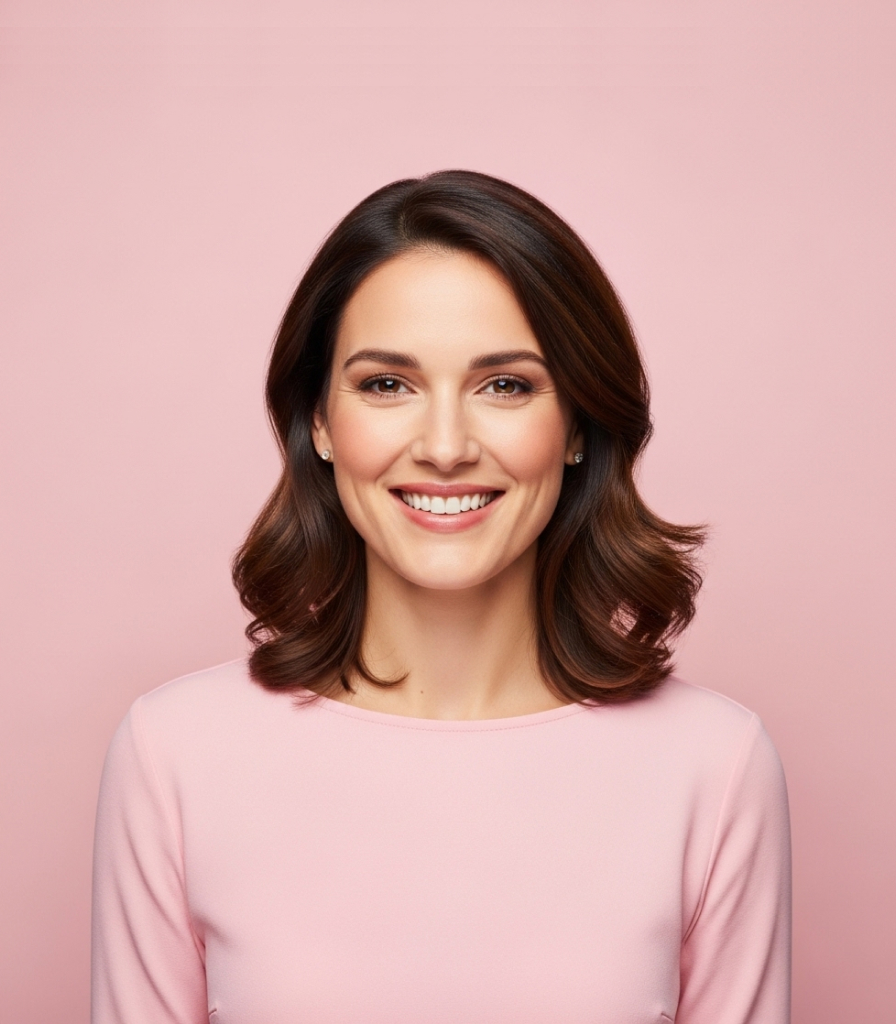 Olivia Parker, Head of Performance, smiling in a studio portrait